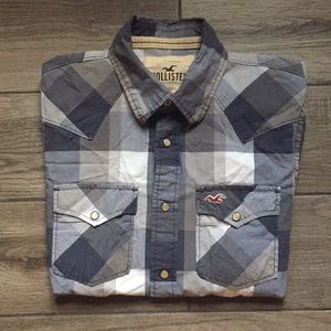 Hollister snap button up